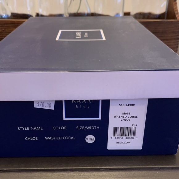 New in Box 💕 KAARI blue Washed Coral Espadrilles Shoes 💕 Sz. 9.5 Retail $70 - Picture 4 of 4